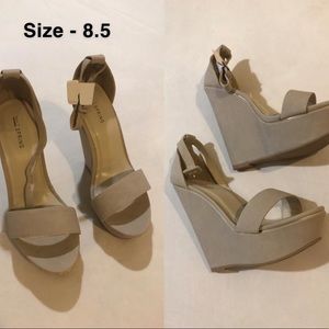 CALL IT SPRING - TAN SANDALS with Golden Details  - BRAND NEW